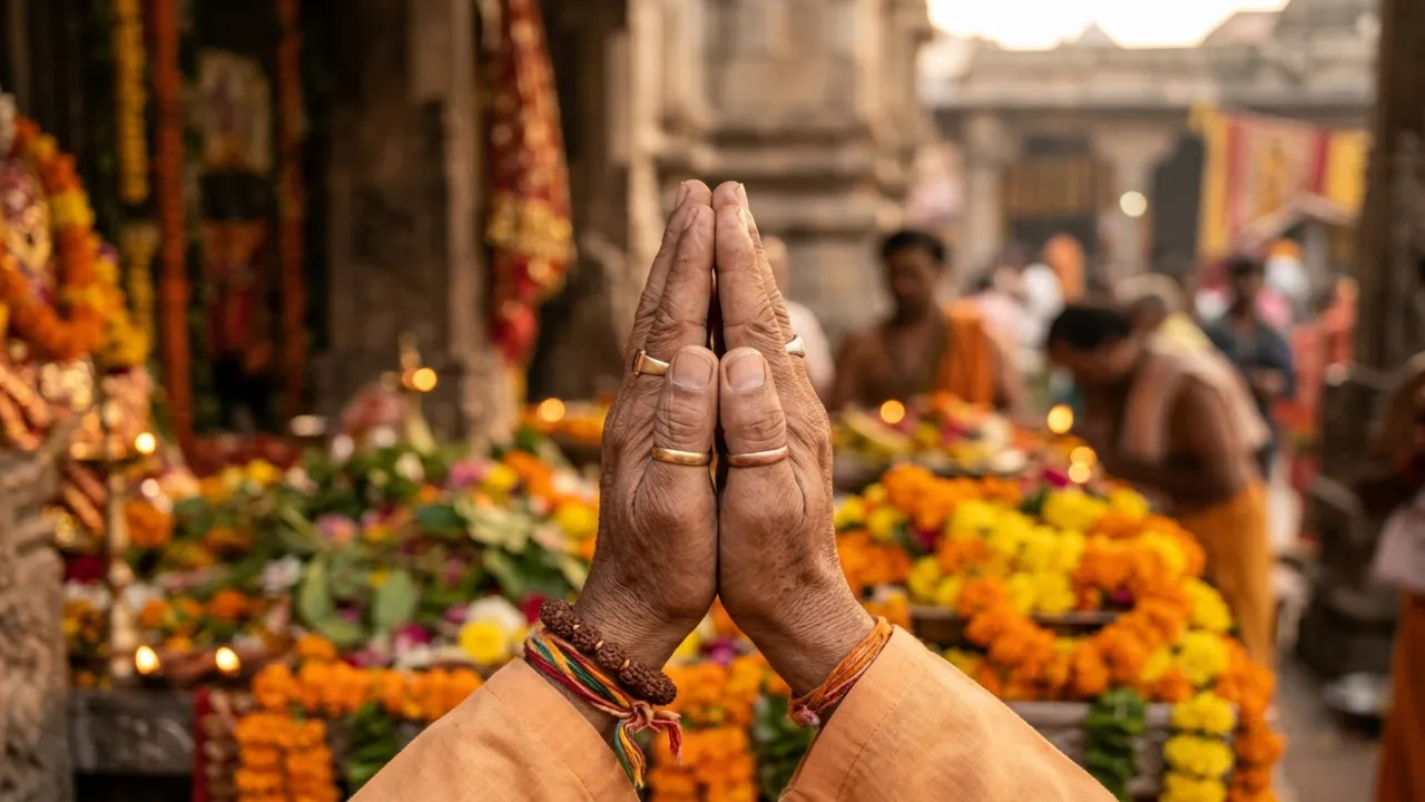 अंजलि मुद्रा में जुड़े हाथ — भगवान से अपनापन का सबसे सरल भाव