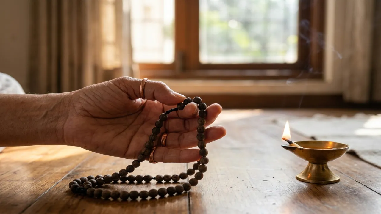 तुलसी माला पर नाम जप — अपनापन का दैनिक अभ्यास