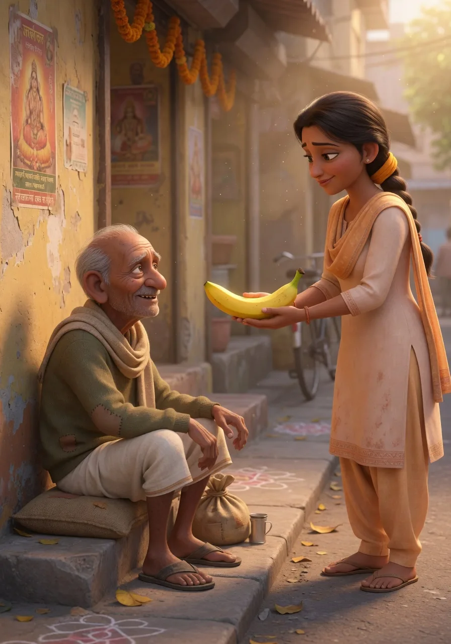 Kisi zaroortmand ko banana arpan karna, jise pehle Bhagwan ko arpit kar prasad bana diya gaya